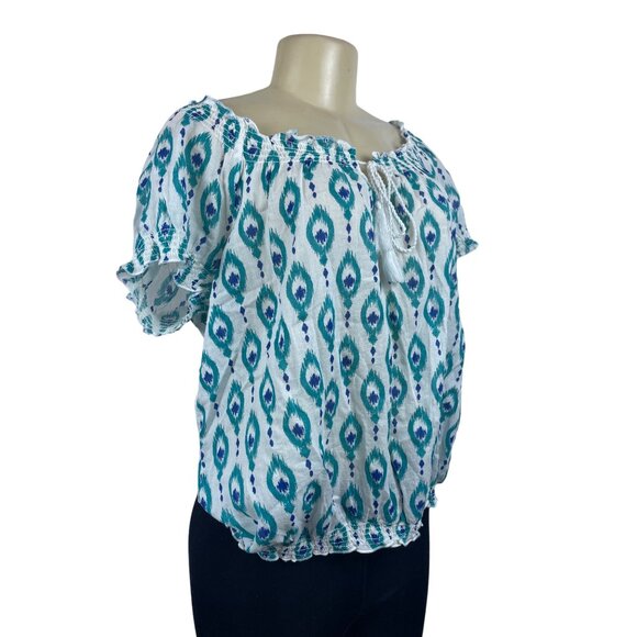 St John’s Bay Women's Teal Blpuse Sz PXL - NWT - Picture 2 of 10